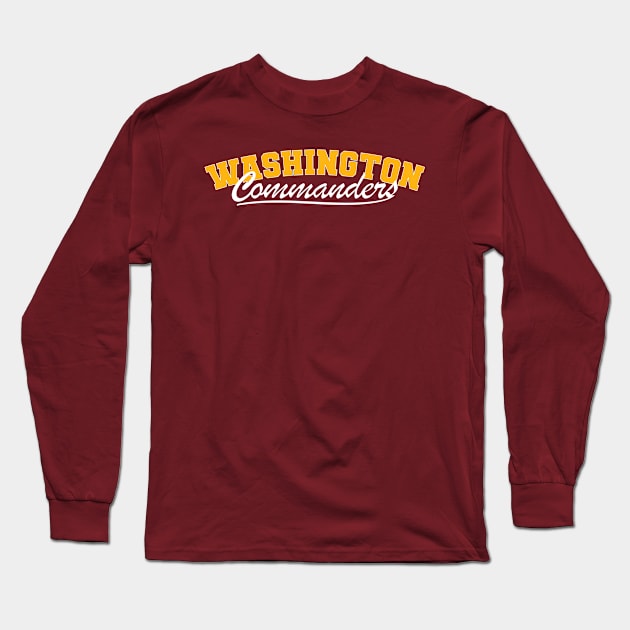 Washington Commanders Long Sleeve T-Shirt by Nagorniak